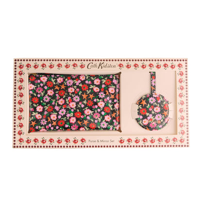 Black - Side - Cath Kidston Ditsy Floral Purse & Mirror