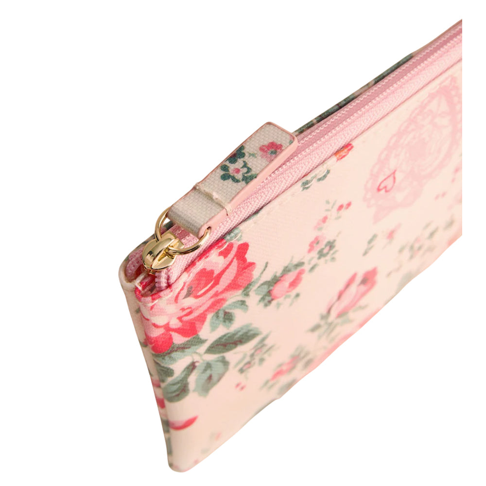 Cream - Side - Cath Kidston Hackney Rose Zipped Purse