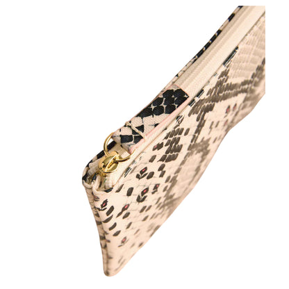 Beige-Black - Back - Cath Kidston Zebra Print Cotton Zipped Purse