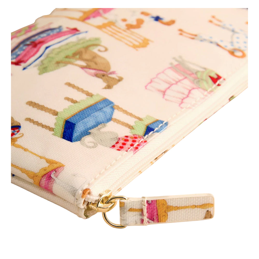 Pink - Side - Cath Kidston Fancy Dog Zipped Purse