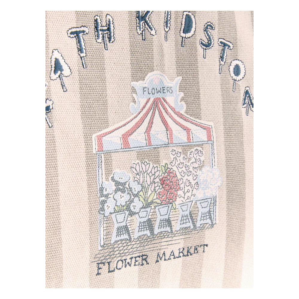 Cream - Back - Cath Kidston Flower Market Canvas Tote Bag