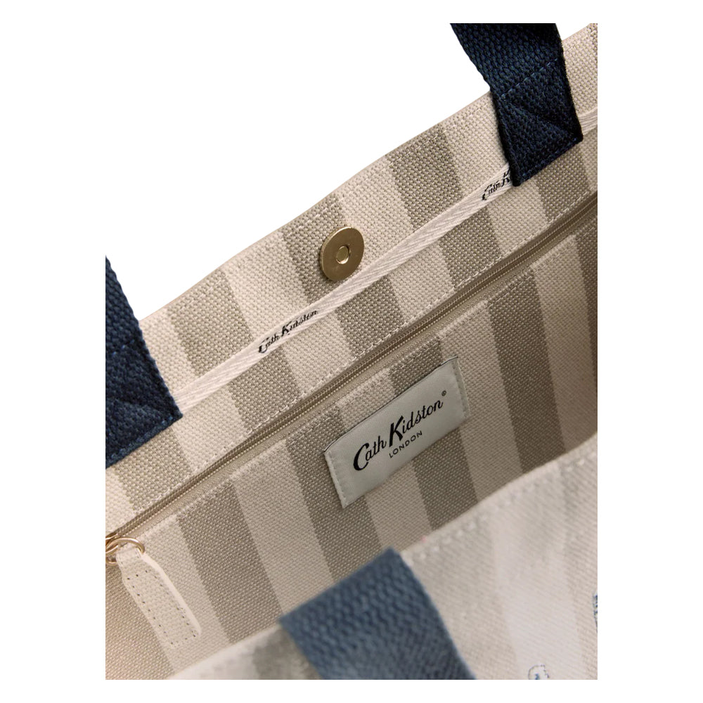 Cream - Side - Cath Kidston Flower Market Canvas Tote Bag