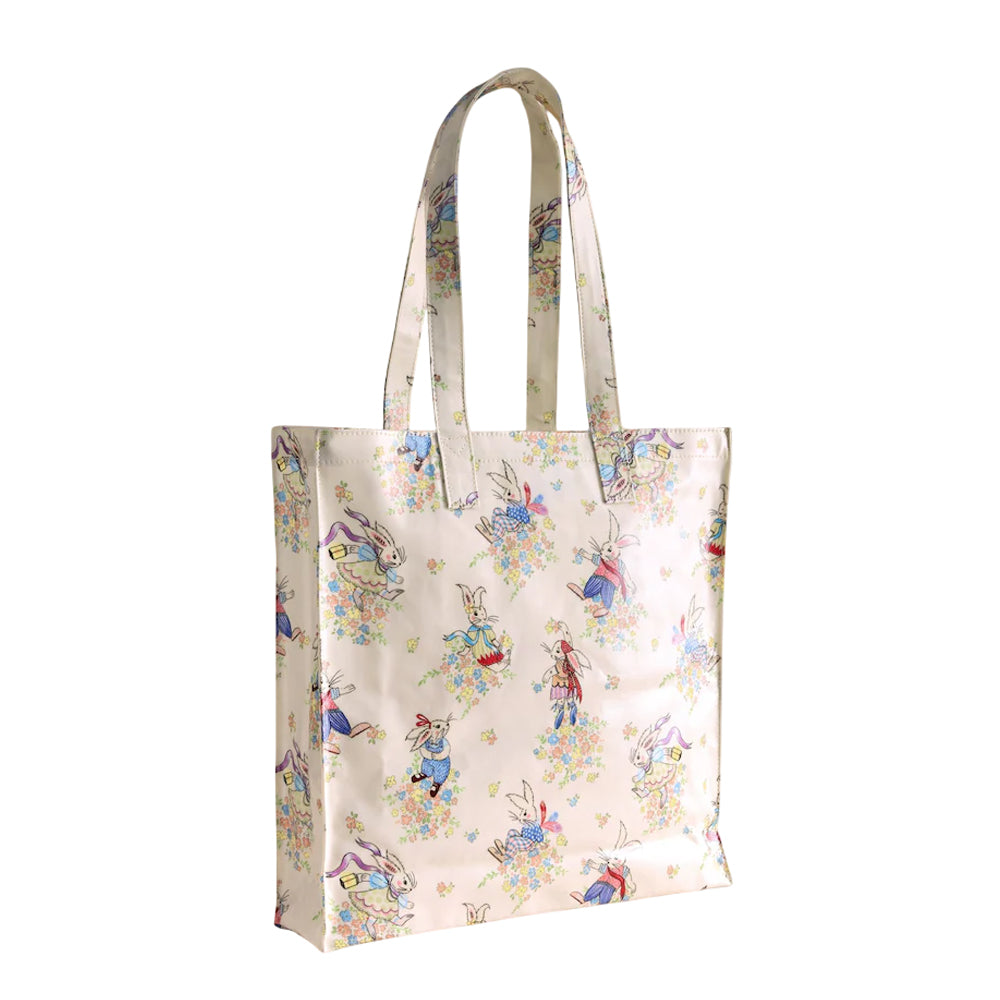 Cream - Back - Cath Kidston Rabbit Tote Bag