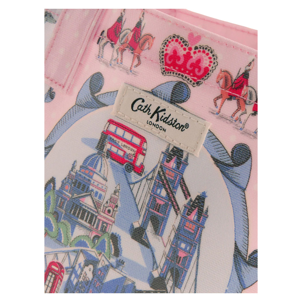 Pink - Back - Cath Kidston Womens-Ladies London Pattern Tote Bag