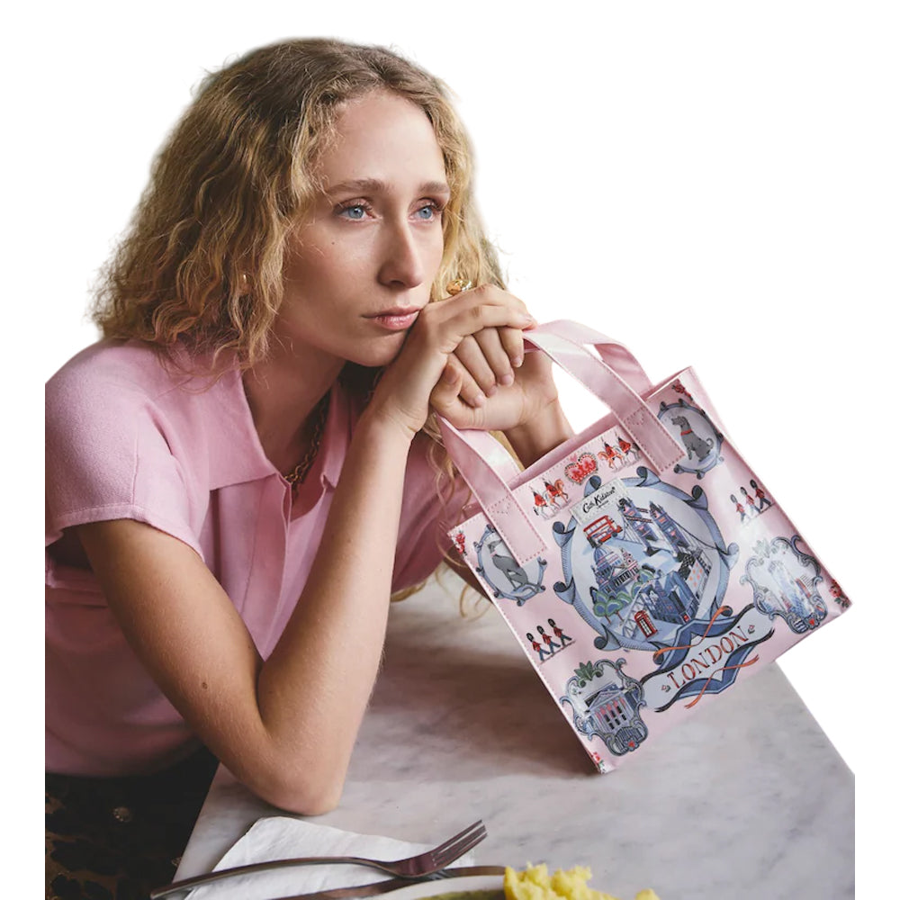 Pink - Lifestyle - Cath Kidston Womens-Ladies London Pattern Tote Bag