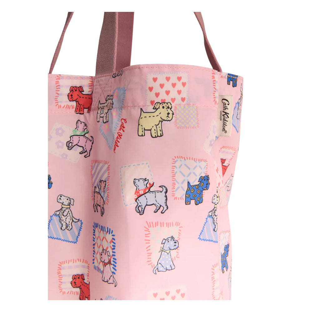 Pink - Back - Cath Kidston Dogs Foldable Tote Bag Set