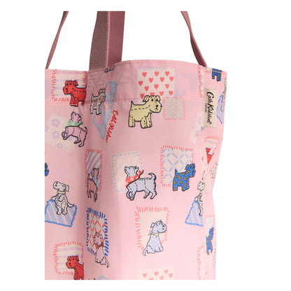 Pink - Back - Cath Kidston Dogs Foldable Tote Bag Set