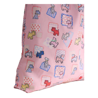 Pink - Side - Cath Kidston Dogs Foldable Tote Bag Set