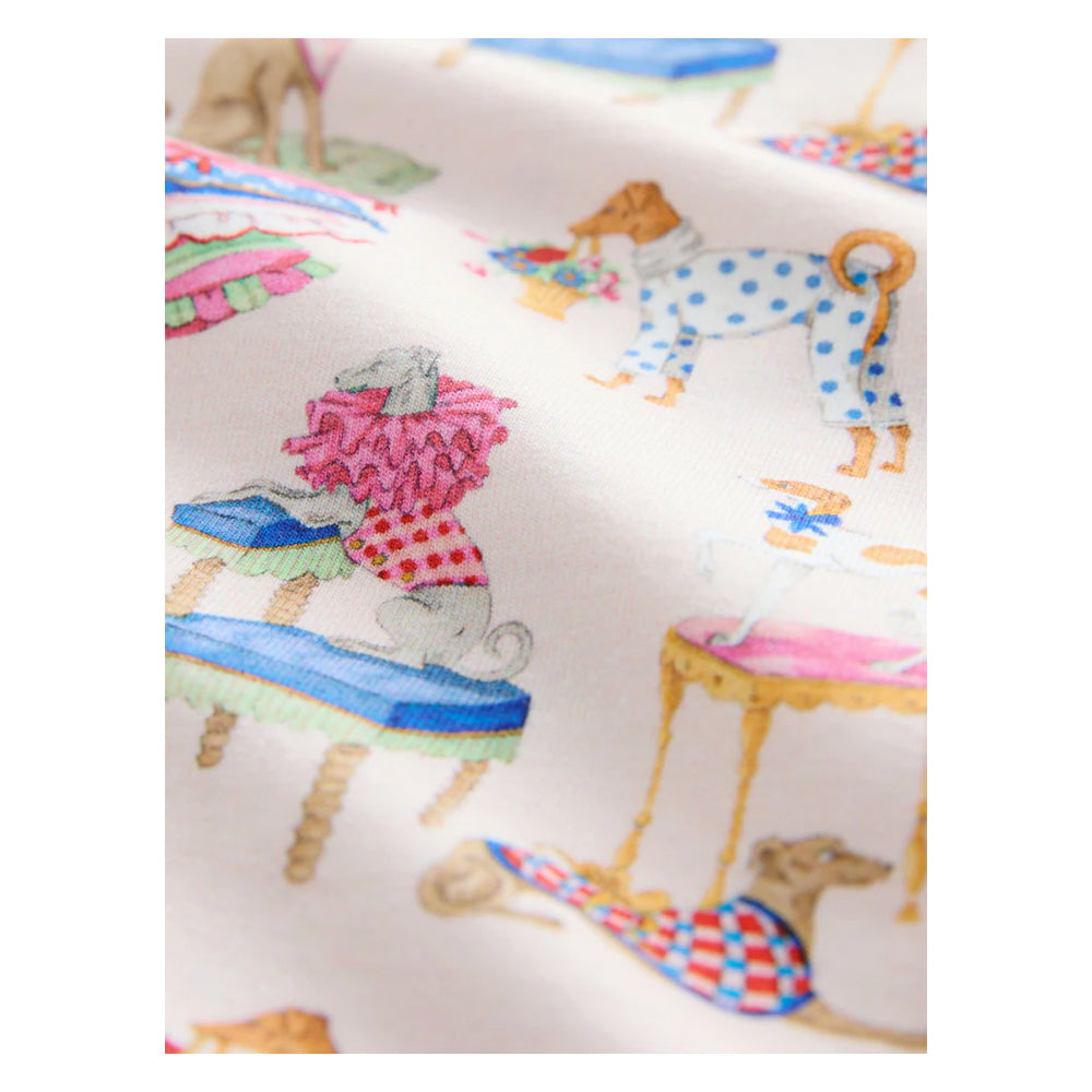 Pink - Lifestyle - Cath Kidston Womens-Ladies Dogs Cotton Jersey Pyjama Set