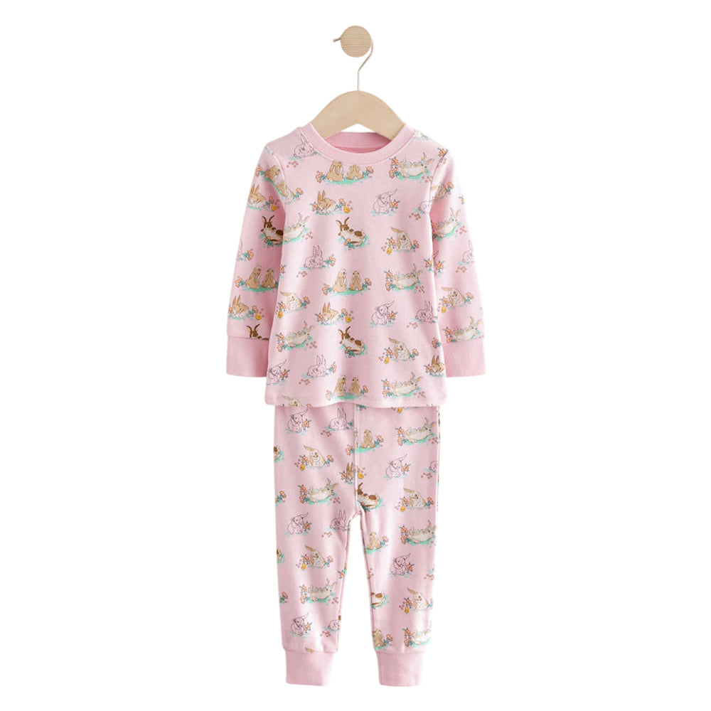 Pink - Lifestyle - Cath Kidston Girls Snuggle Bunny Cotton Pyjama Set (Pack of 2)