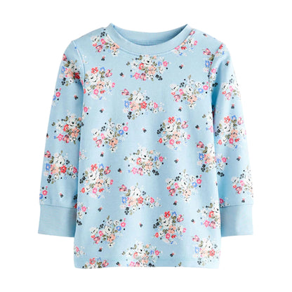 Pink-Blue-Red - Side - Cath Kidston Childrens-Kids Snuggle Pyjama Set (Pack of 3)
