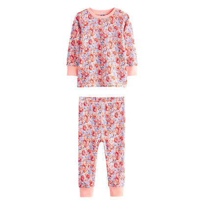 Pink-Blue-Red - Lifestyle - Cath Kidston Childrens-Kids Snuggle Pyjama Set (Pack of 3)