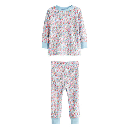 Pink-Blue-Red - Close up - Cath Kidston Childrens-Kids Snuggle Pyjama Set (Pack of 3)