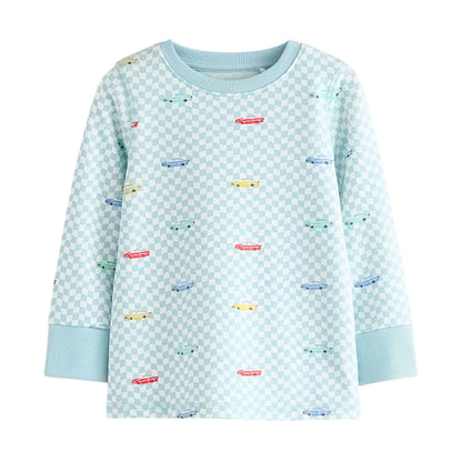 Multicoloured - Close up - Cath Kidston Childrens-Kids Snuggle Cars Cotton Pyjama Set (Pack of 3)