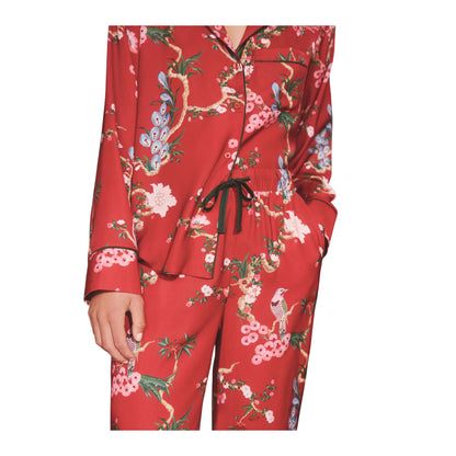 Red - Lifestyle - Cath Kidston Womens-Ladies Bird Button Through Pyjama Set