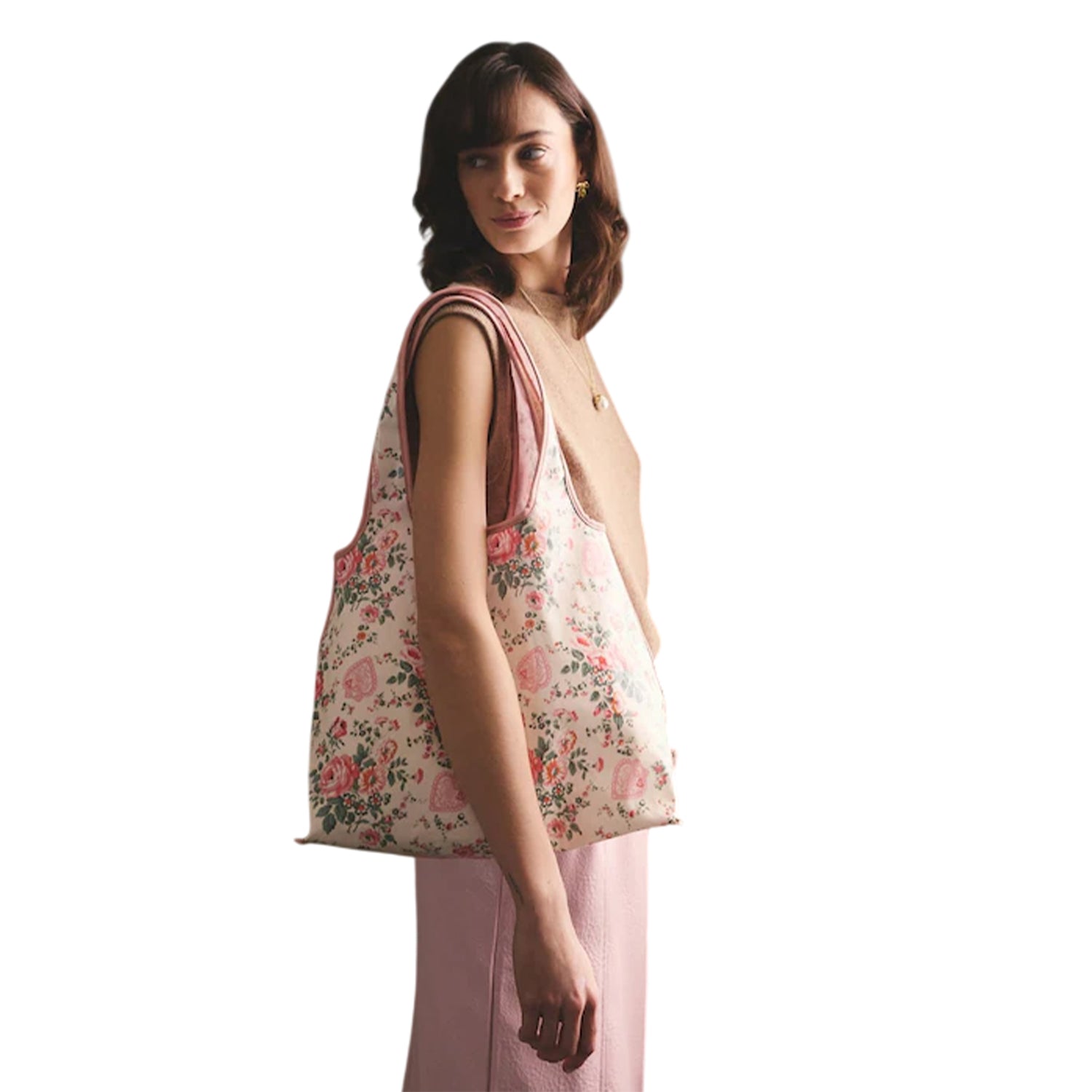Cream - Side - Cath Kidston Marylebone Rose Shopper