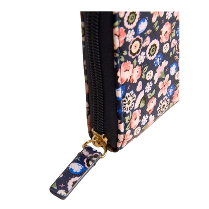Navy - Side - Cath Kidston Womens-Ladies Continental Ditsy Floral Wallet