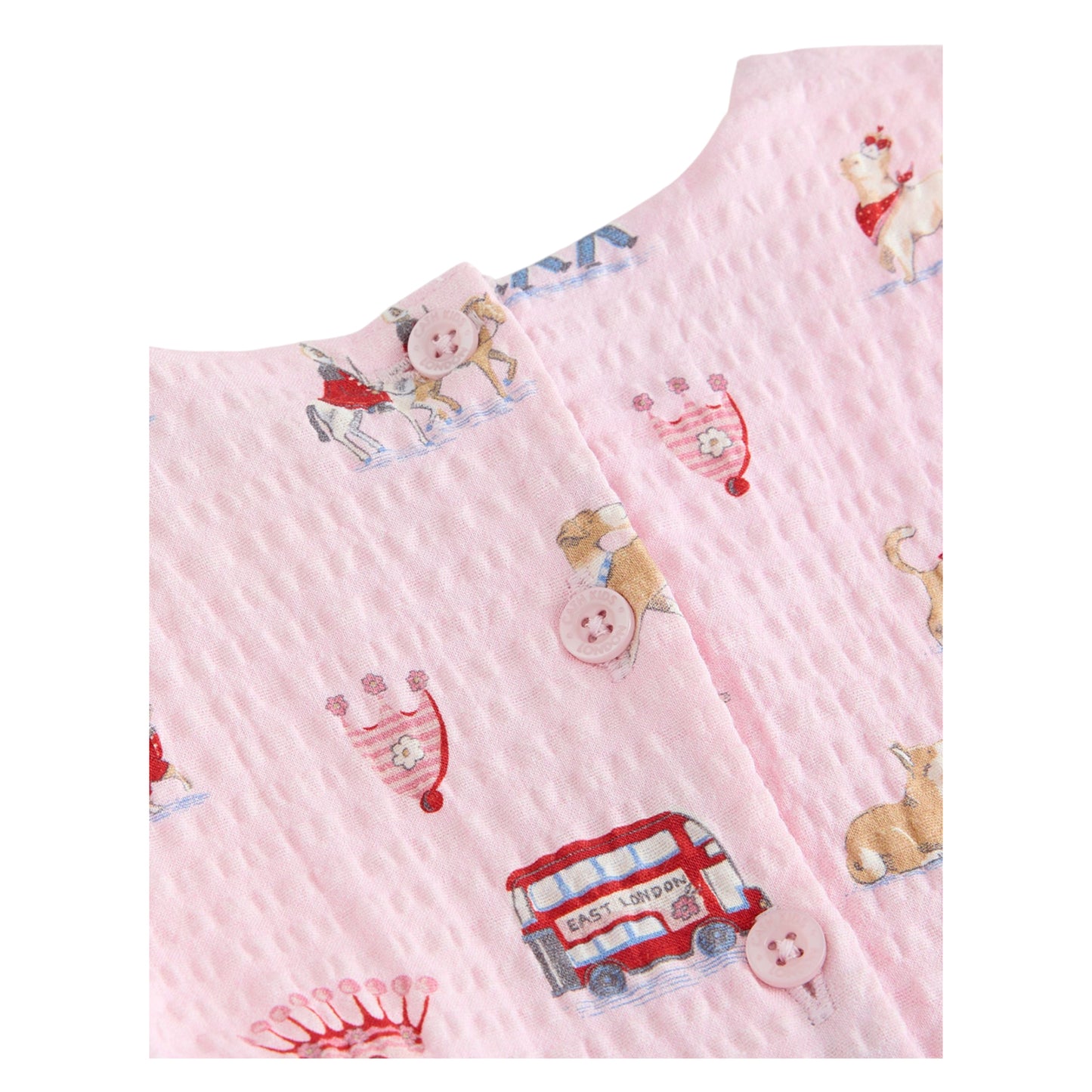 Pink - Side - Cath Kidston Girls London Pattern Dress