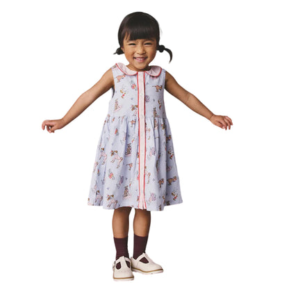 Blue - Lifestyle - Cath Kidston Girls Dog Print Cotton Collared Dress