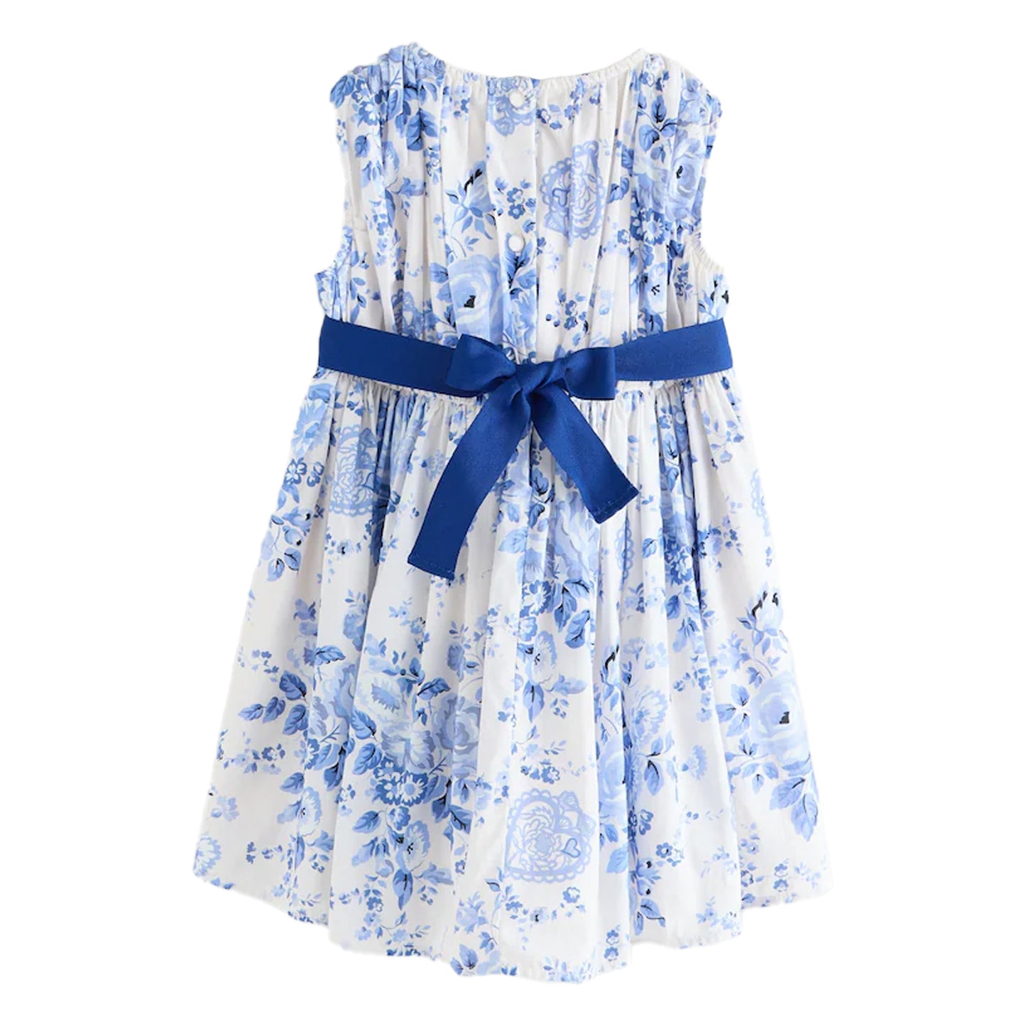 Blue - Back - Cath Kidston Womens-Ladies Floral Sleeveless Prom Dress