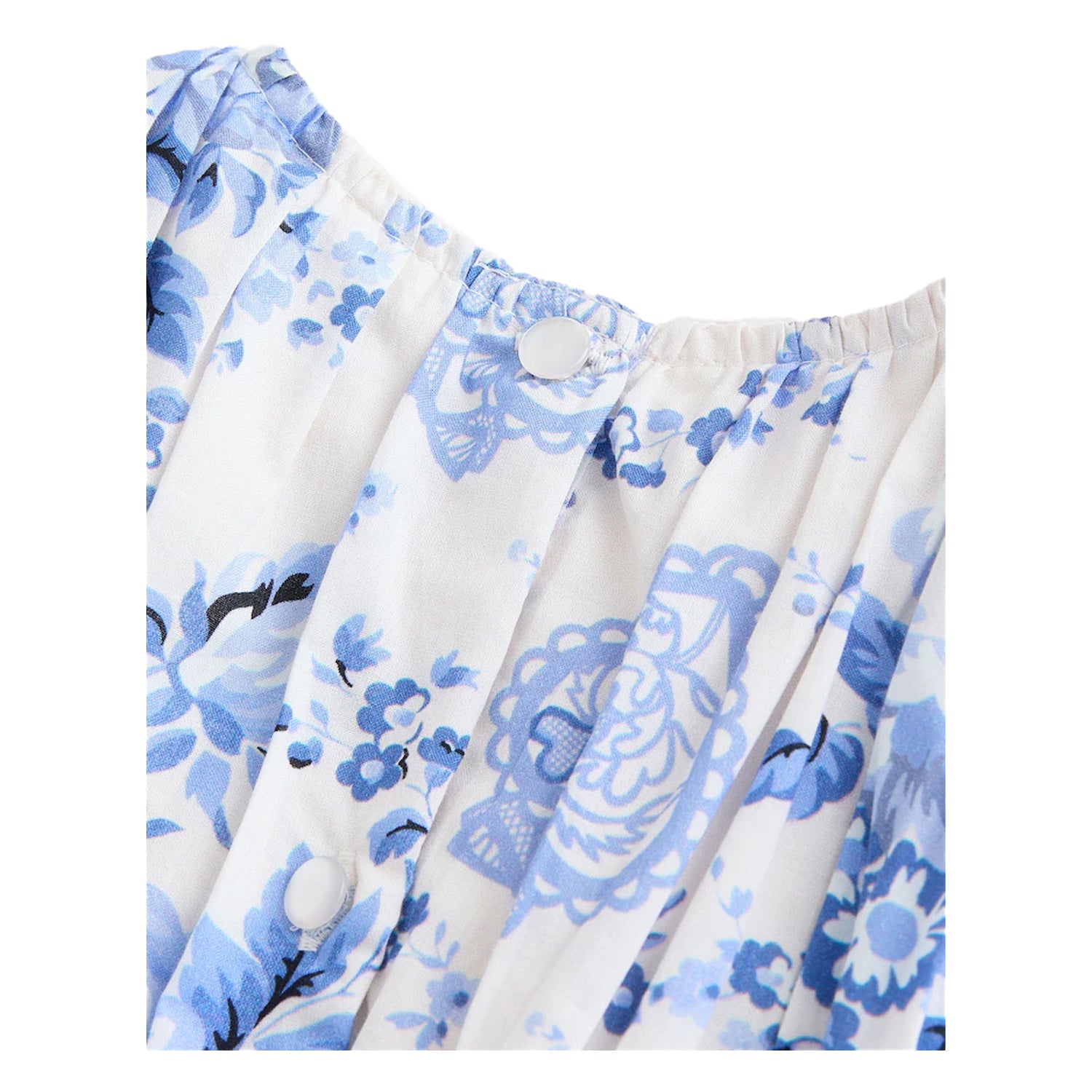 Blue - Side - Cath Kidston Womens-Ladies Floral Sleeveless Prom Dress
