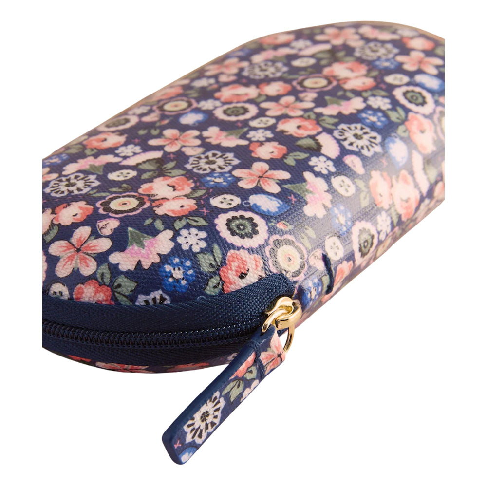 Navy-Multicoloured - Side - Cath Kidston Zipped Ditsy Floral Glasses Case