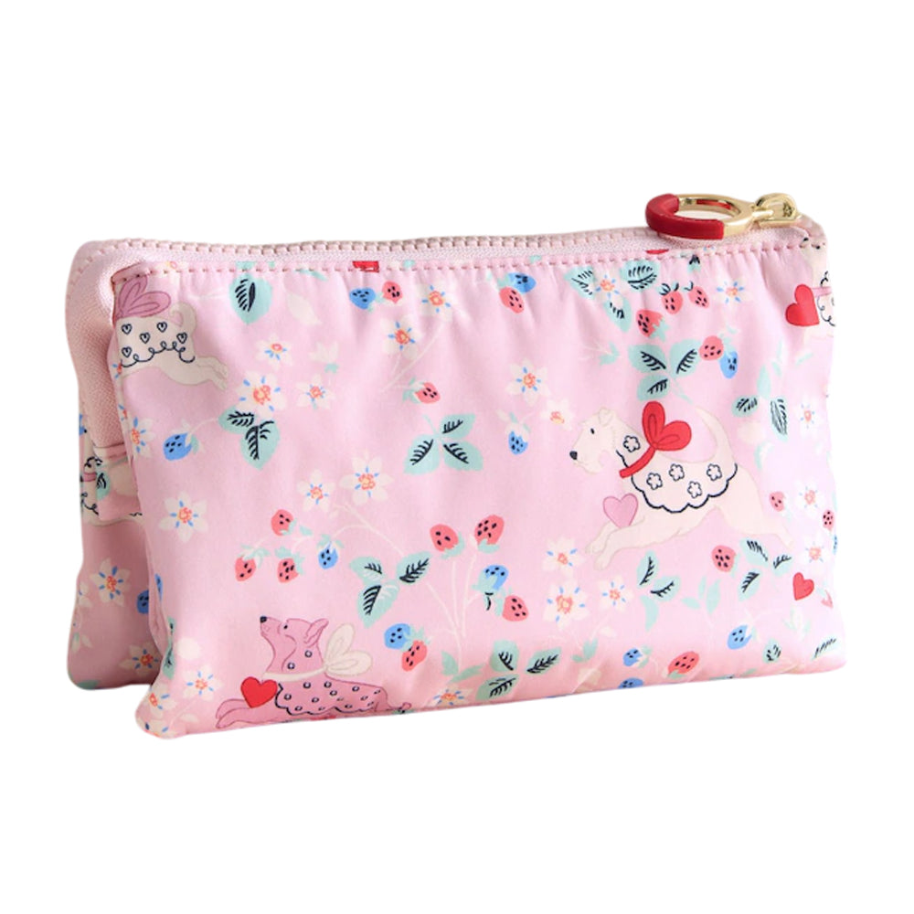 Pink - Back - Cath Kidston Floral Travel Pouch