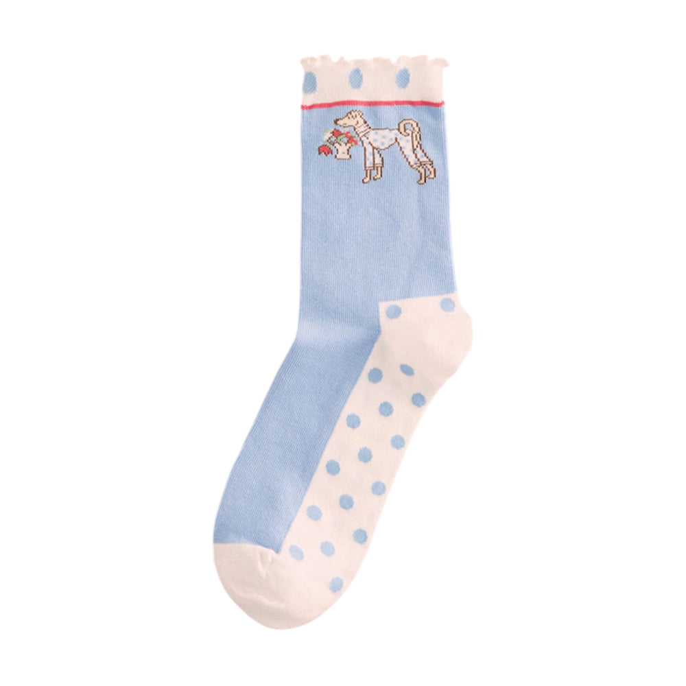 Blue - Back - Cath Kidston Womens-Ladies Stanley Socks (Pack of 4)