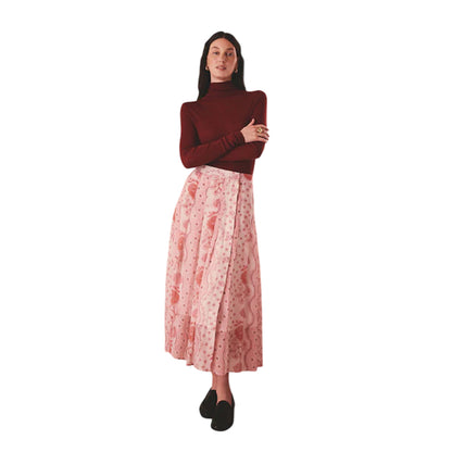 Pink - Lifestyle - Cath Kidston Womens-Ladies Pleated Skirt