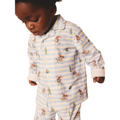 Blue - Side - Cath Kidston Girls Cowboy Pyjama Set (Pack of 3)