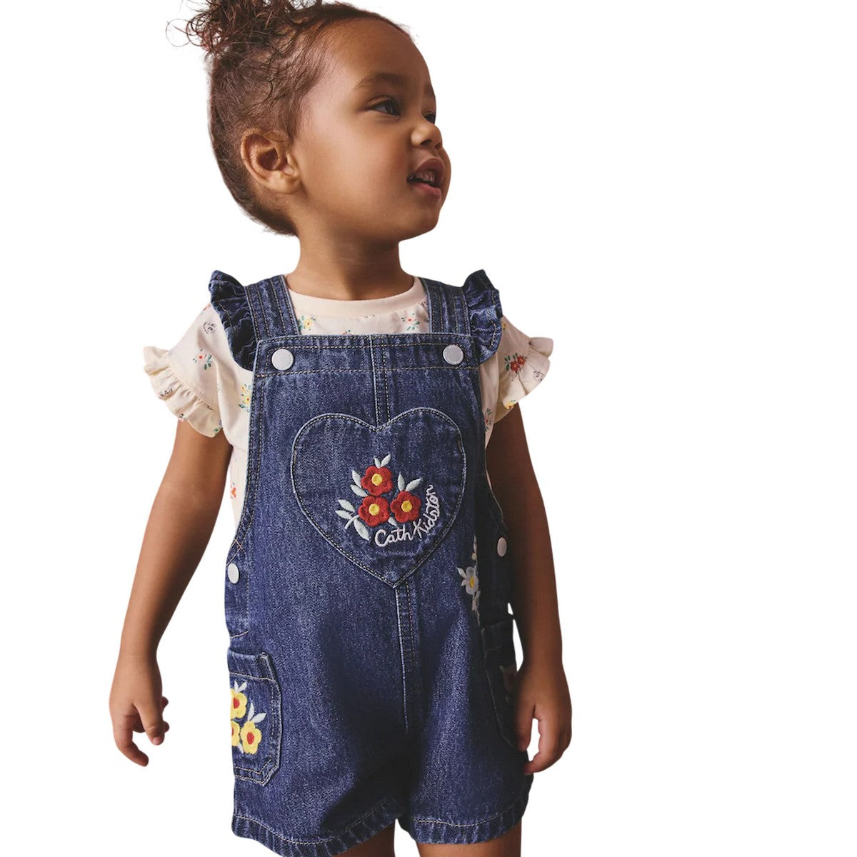Blue - Lifestyle - Cath Kidston Girls Floral Dungarees Set