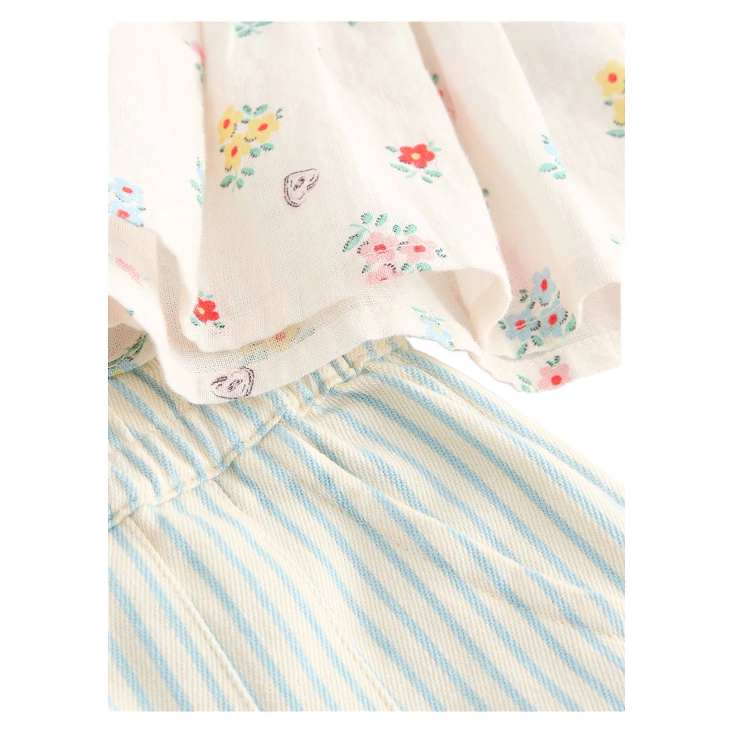 Cream - Lifestyle - Cath Kidston Girls Flowers Top & Bottom Set