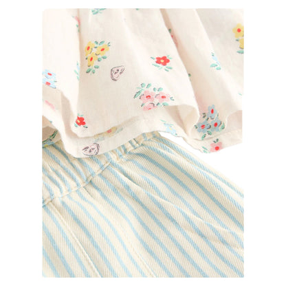 Cream - Lifestyle - Cath Kidston Girls Flowers Top & Bottom Set