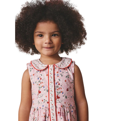 Pink - Lifestyle - Cath Kidston Girls Hearts & Flowers Collared Dress