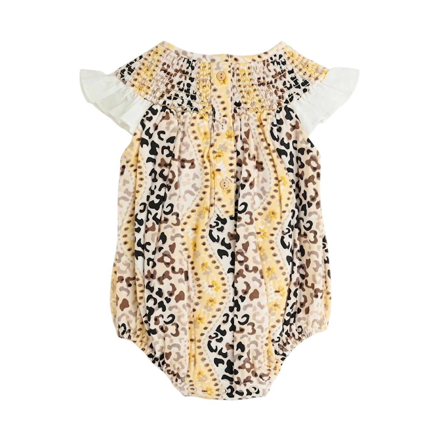 Yellow - Back - Cath Kidston Baby Girls Broderie Babygrow