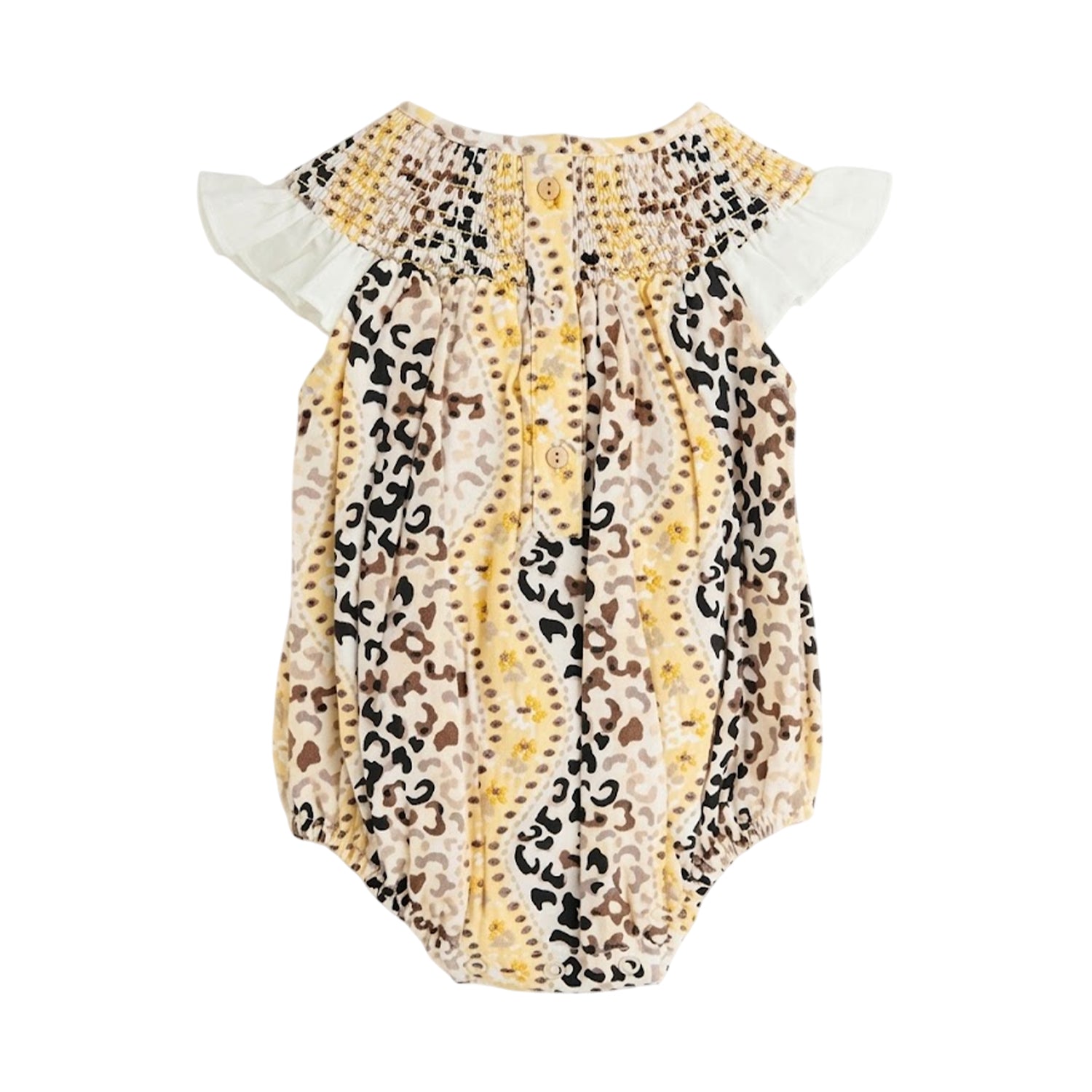 Yellow - Back - Cath Kidston Baby Girls Broderie Babygrow