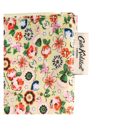 Yellow - Side - Cath Kidston Yellow Queen Ditsy Floral Zipped Purse
