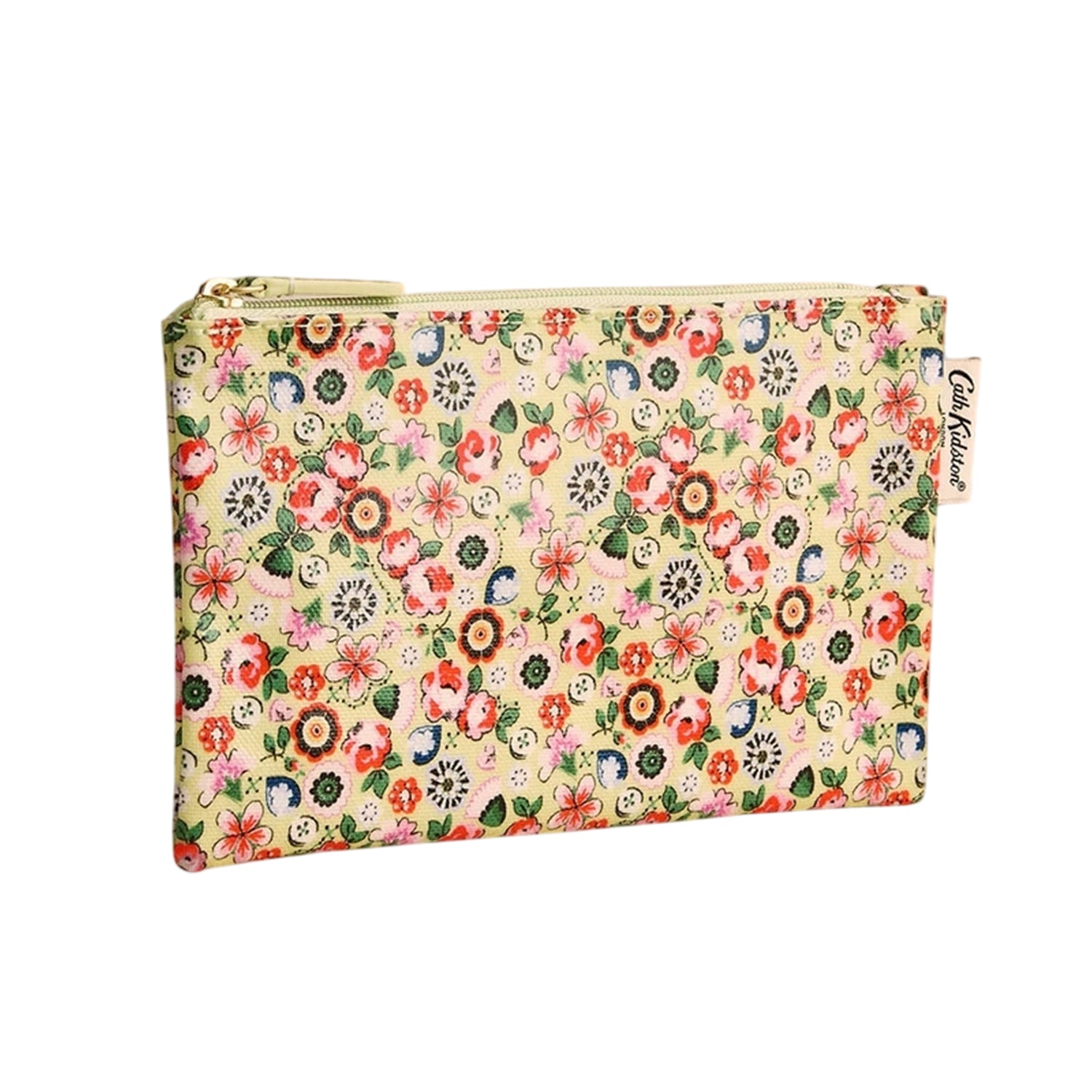 Yellow - Front - Cath Kidston Yellow Queen Ditsy Floral Zipped Purse