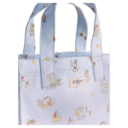 Sky Blue - Back - Cath Kidston Stanley Dog Print Tote Bag