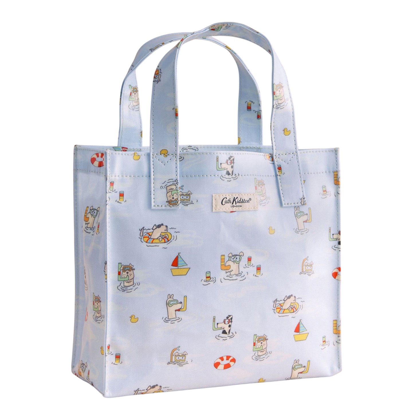 Sky Blue - Front - Cath Kidston Stanley Dog Print Tote Bag