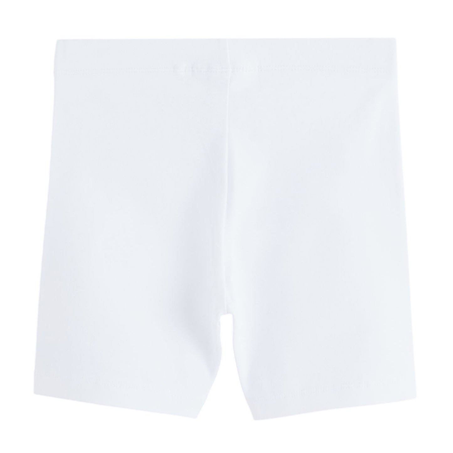White - Back - Clarks Girls Jersey Embroidered Logo Cycling Shorts (Pack of 3)