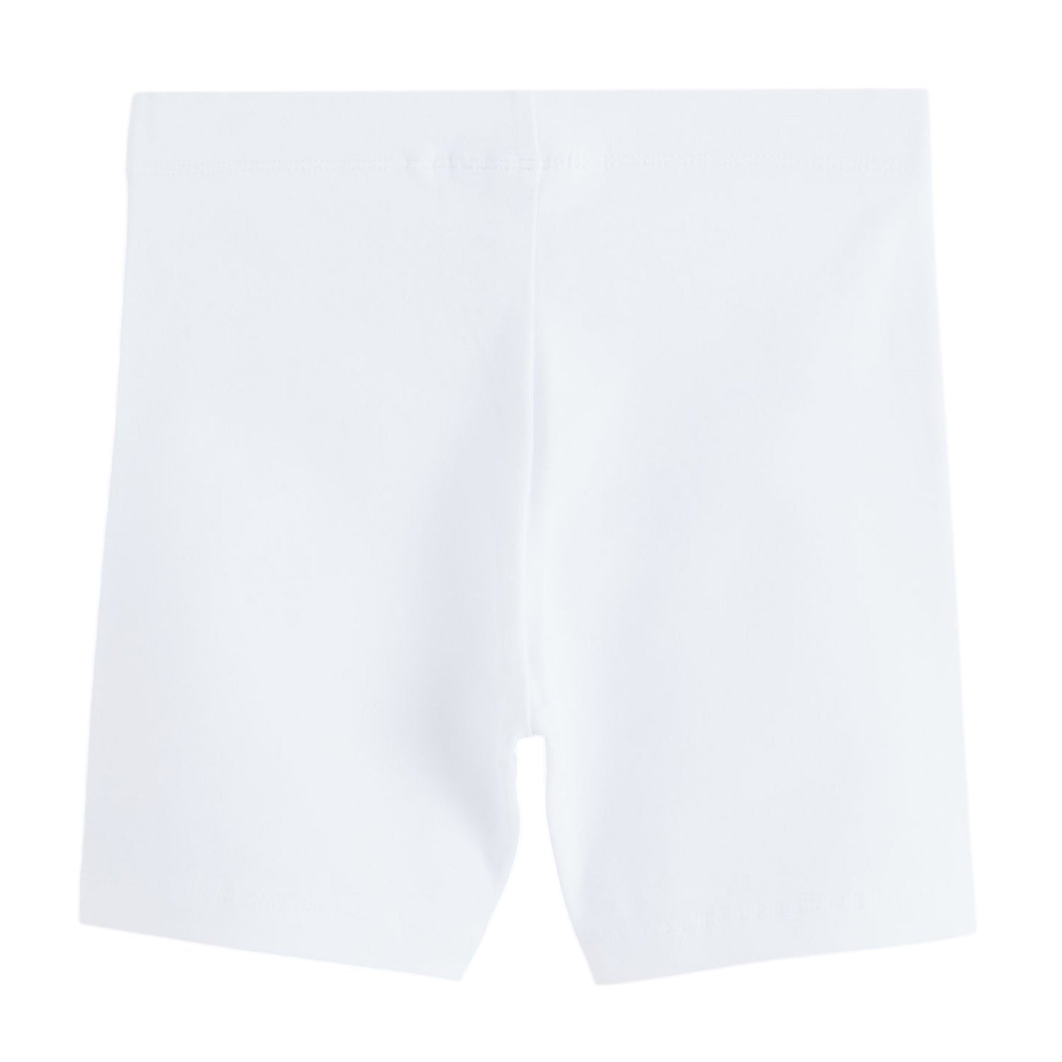 White - Back - Clarks Girls Jersey Embroidered Logo Cycling Shorts (Pack of 3)