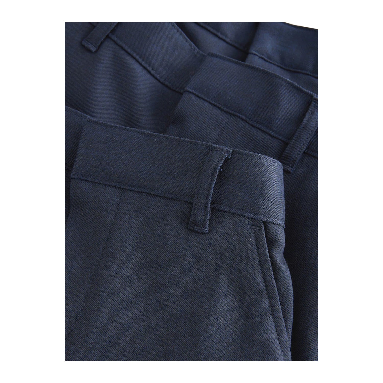 Navy - Pack Shot - Clarks Boys Regular School Shorts (Pack of 3)