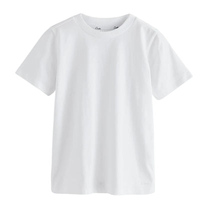 Black-Blue-White - Lifestyle - Clarks Boys Embroidered Logo Relaxed Fit T-Shirt (Pack of 3)
