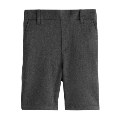 Grey - Side - Clarks Boys Pull-On Regular School Shorts (Pack of 3)