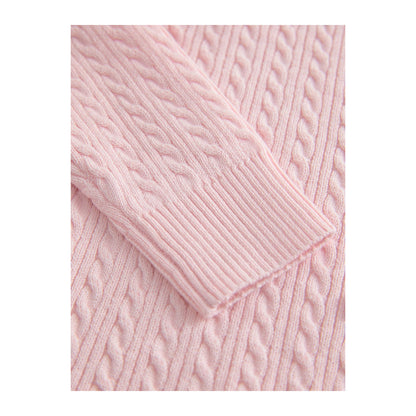 Pink - Lifestyle - Clarks Girls Bow Knitted Frill Hem Cardigan