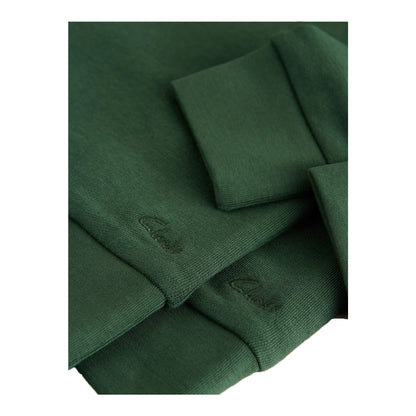 Green - Lifestyle - Clarks Boys Plain Crew Neck School Sweat Top (Pack of 2)
