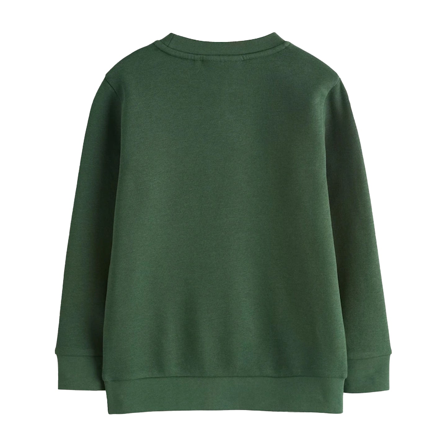 Green - Back - Clarks Boys Plain Crew Neck School Sweat Top (Pack of 2)