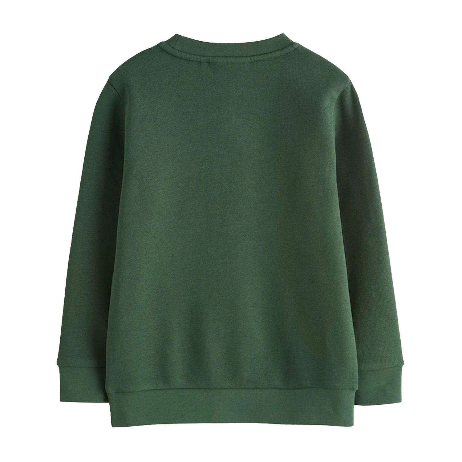 Green - Back - Clarks Boys Plain Crew Neck School Sweat Top (Pack of 2)
