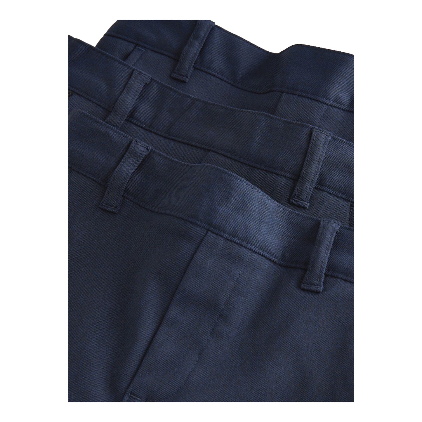 Navy - Pack Shot - Clarks Boys Plain Regular School Shorts (Pack of 3)